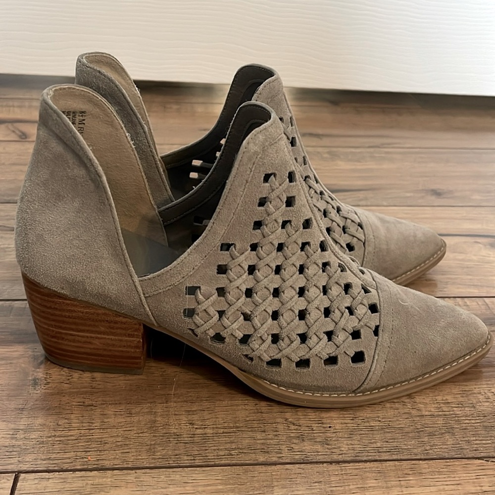 BP grey suede booties size 8